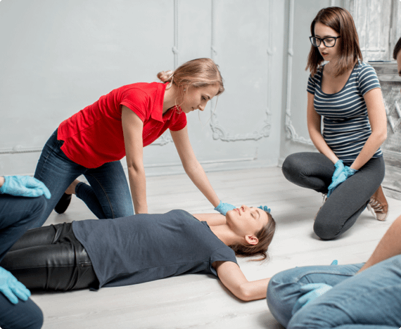 emergency first aid and CPR training